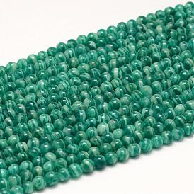 Rusia granos naturales del amazonite hebras, Grado A, rondo
