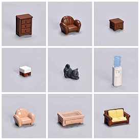 Plastic Miniature Furniture Display Decorations, for Dollhouse Decor