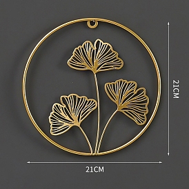 Iron Hanging Wall Decorations, Gingko Leaf