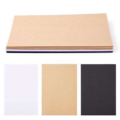 60 шт. 3 цвета самодельная бумага пустая карточка, прямоугольные