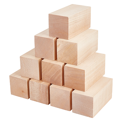 Материалы для рукоделия из липы, кубоид