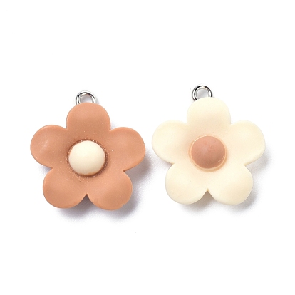 Harzanhänger, mit Eisenschlaufe, Blume