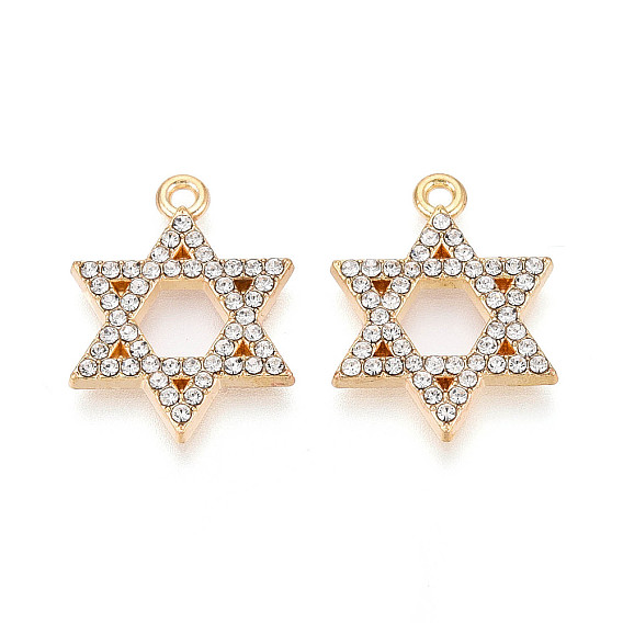 Подвески из сплава и страза, звезда прелести Дэвида