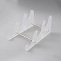 3-Tier Transparent Acrylic Keyboard Stands, Detachable Keyboard Storage Holder with Platinum Tone Iron Findings