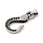 304 Stainless Steel Pendants, Fish Hook Charm
