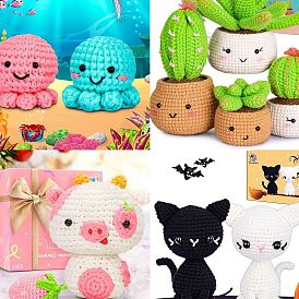 Kits d'animaux à tricoter bricolage