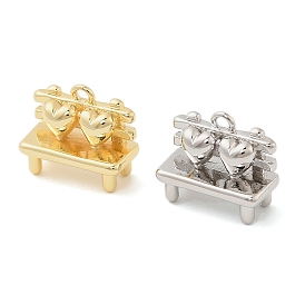 Латунные подвески, стул с подвесками в виде сердечек