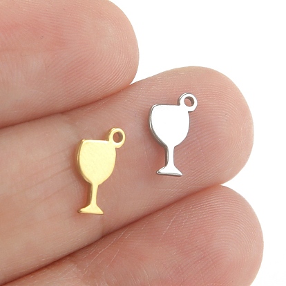 304 Stainless Steel Charms, Goblet Charm