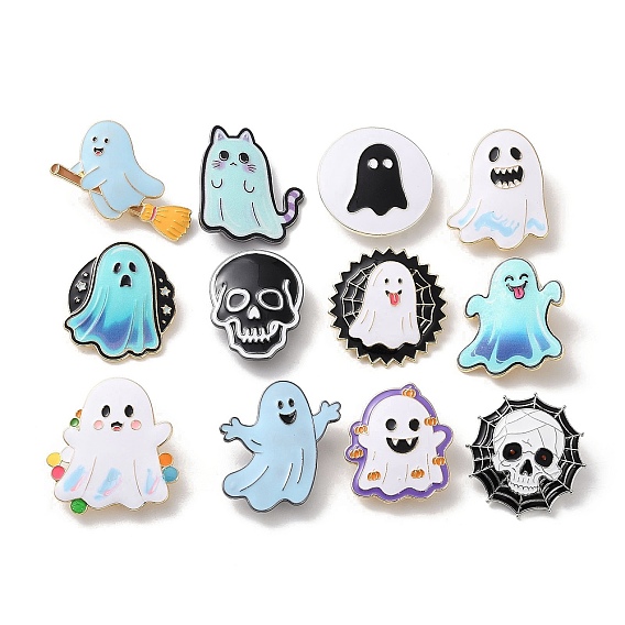 Эмалированные булавки на Хэллоуин, булавки из сплава для лацканов одежды рюкзака