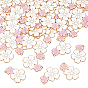 50 pendentifs en alliage émaillé, or et de lumière, sans plomb et sans cadmium, charmes de fleurs