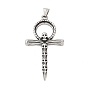 316 большие подвески из хирургической нержавеющей стали, Крест Анк с подвеской в виде черепа
