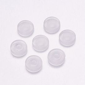 Almohadillas de plástico confort tpe para pendientes de clip, anti-dolor, clip en el cojín del pendiente
