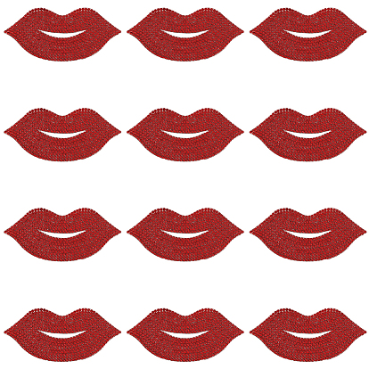 12шт. горячая фиксация стразами, аксессуары для костюма, губа