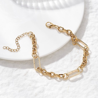 304 браслеты из нержавеющей стали с цепочками Фигаро для женщин