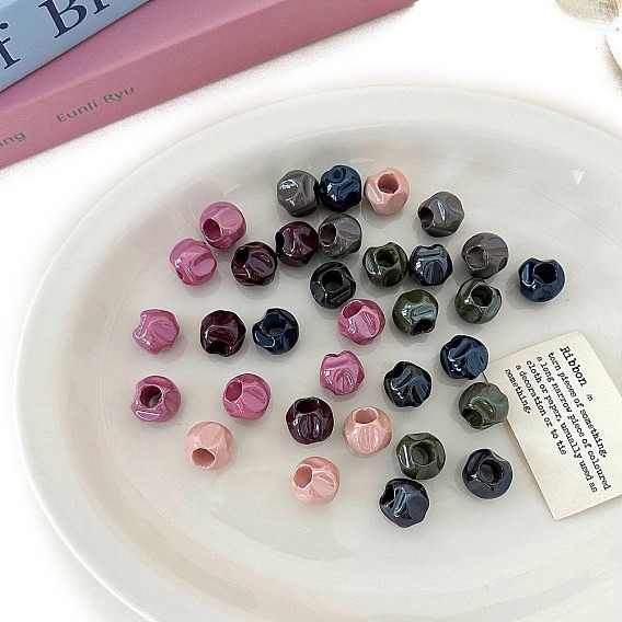 Непрозрачные акриловые бусины, ромб