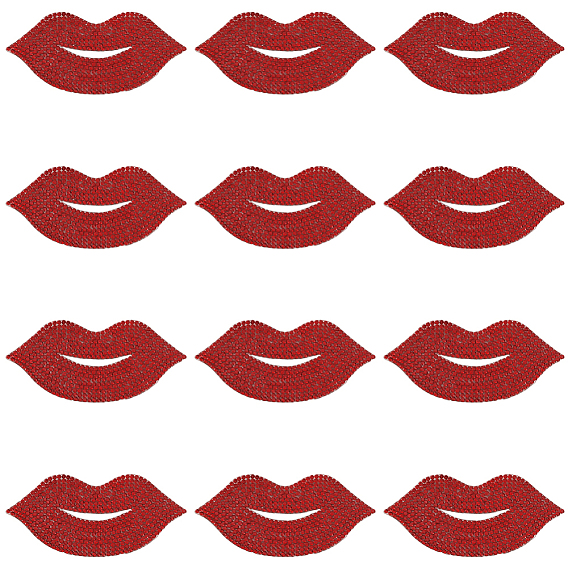 12шт. горячая фиксация стразами, аксессуары для костюма, губа