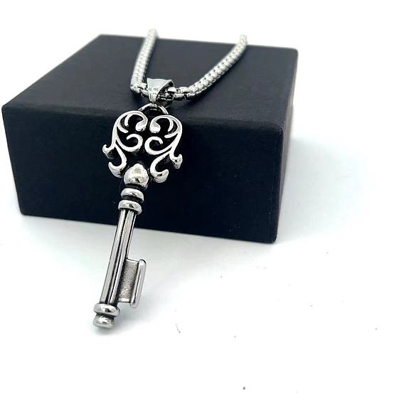 Винтажный панк 304 подвеска в виде ключа из нержавеющей стали