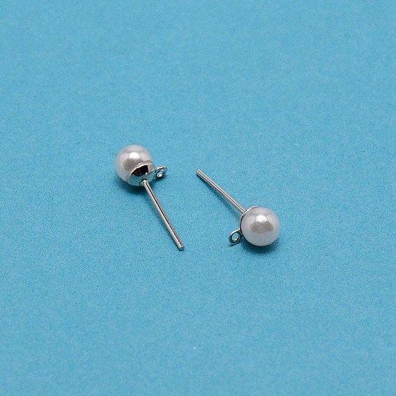 304 résultats boucle d'oreille de goujon en acier inoxydable, avec perles d'imitation acrylique et boucle