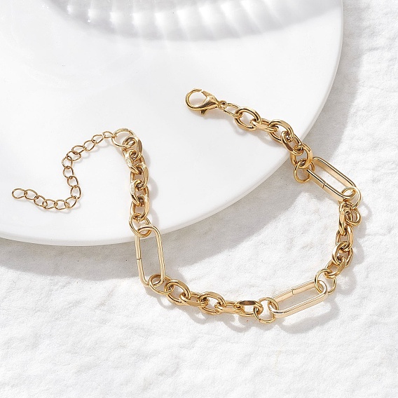 304 браслеты из нержавеющей стали с цепочками Фигаро для женщин