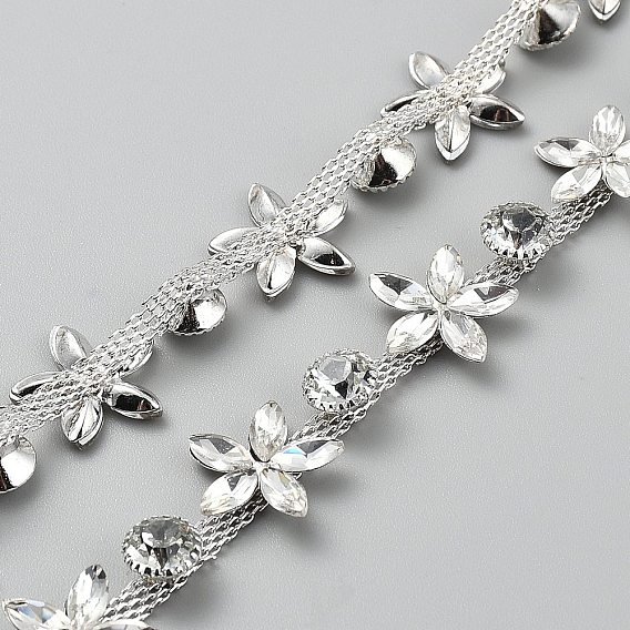 Горный хрусталь чашка цепи, цепочки из сплава страз, для изготовления ювелирных гранатов, с карточной бумагой