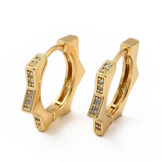 Серьги-кольца с цветком из прозрачного кубического циркония, латунные серьги на петлях для женщин, без кадмия и без свинца