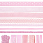 35 Yards 7 Styles Polyester Ribbon, for Garment Accessories, Gift Decoration