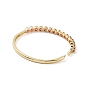 Cubic Zirconia Hinged Bangle, Golden Brass Jewelry for Women