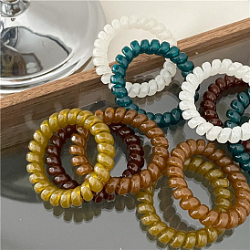 Colorful Jelly Hair Ties with Elasticity for Gentle and Stylish Hairstyles
