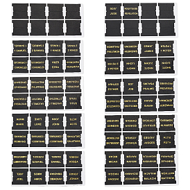 10 Blätter PU Kunstleder Bibel Tabs, Heißprägung von Bibelregistern für die Studienbibel