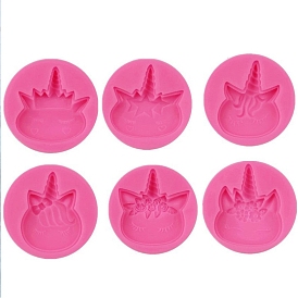 DIY Silicone Unicorn with Crown/Star/Flower Molds, Fondant Molds, Resin Casting Molds, for Chocolate, Candy, UV Resin & Epoxy Resin Craft Making
