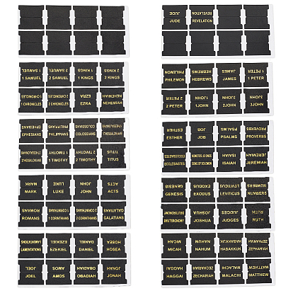 10 Blätter PU Kunstleder Bibel Tabs, Heißprägung von Bibelregistern für die Studienbibel