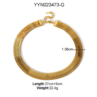 304 женские ожерелья-цепочки из нержавеющей стали, реальный 18 k позолоченный