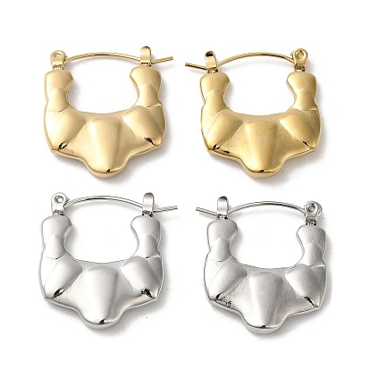 304 толстые серьги-кольца из нержавеющей стали для женщин