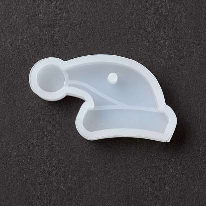 Christmas Hat Pendant Silicone Molds, Resin Casting Molds, for UV Resin & Epoxy Resin Jewelry Making