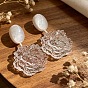 Resin Stud Dangle Earrings for Women, Flower