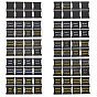 10 Sheets PU Imitation Leather Bible Tabs, Hot Stamping Bible Index Tabs for Study Bible