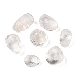 Perles de cristal de quartz naturel, pépites de cristal de roche