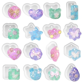 16силиконовые формы для подвески своими руками, формы для литья смолы, разнообразные