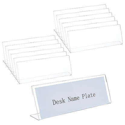 Acrylic Table Sign Holders,  L Shape Place Card Holders, for Wedding, Restaurant, Birthday Party Decorations