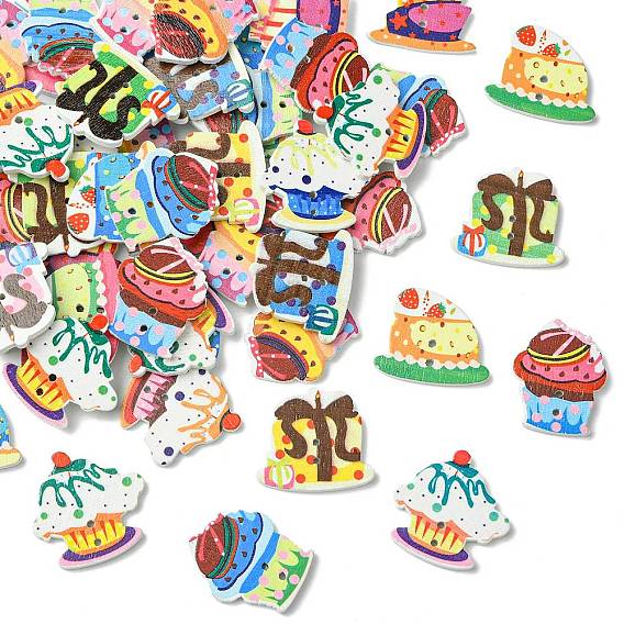 Кнопки дерева, разноцветные