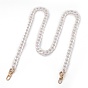 Opaque Acrylic Twist Chains Bag Handles, with Alloy Spring Gate Ring & Swivel Clasps, for Bag Straps Replacement Accessories, Golden