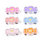 Transparent Acrylic Beads, with Enamel, Candy with Heart