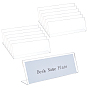 Acrylic Table Sign Holders,  L Shape Place Card Holders, for Wedding, Restaurant, Birthday Party Decorations