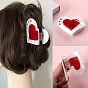 Акриловые коготь заколки, аксессуары для волос для женщин и девочек, сердце