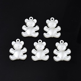 Colgantes de perlas de imitación de plástico abs, oso