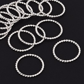 Anneaux connecteurs de style tibétain , cadres de cercle, sans plomb et sans cadmium et sans nickel, 25x2mm