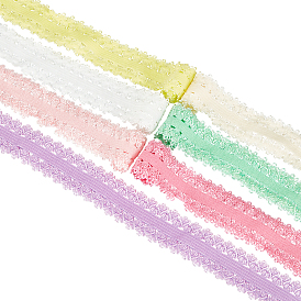 Flat Elastic Rubber Cord/Band, with Lace, Webbing Garment Sewing Accessories