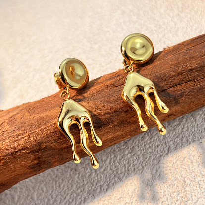 304 из нержавеющей стали болтаться серьги, форма потока