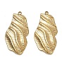 304 Stainless Steel Pendants, Textured Nuggets Charms, Ion Plating(IP)