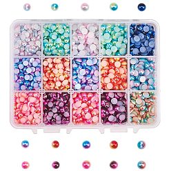 Imitation Pearl Acrylic Cabochons, Dome/Half Round
